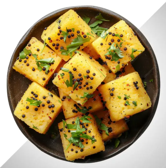 Dhokla and Khaman - Steamed Gujarati snacks at The Taste of Gujarat, Calgary
